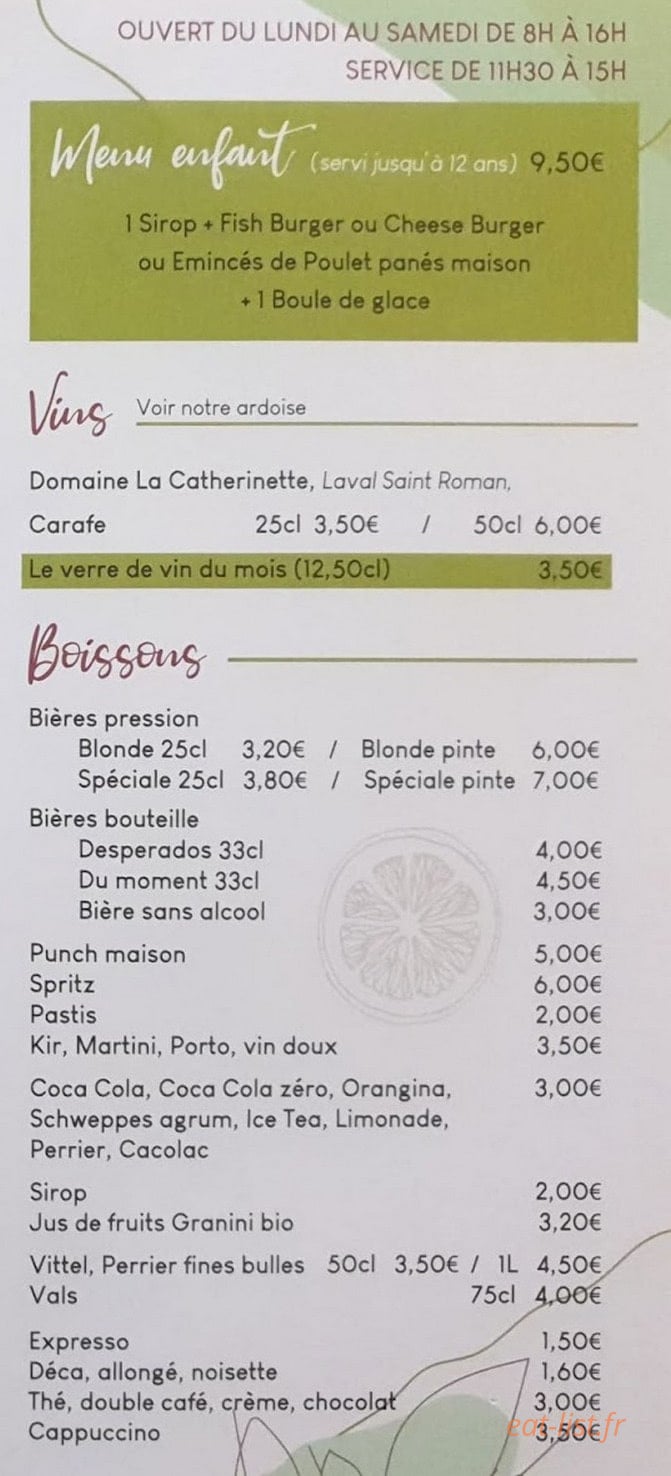 Le Bistrot des Clem's — carte page 3