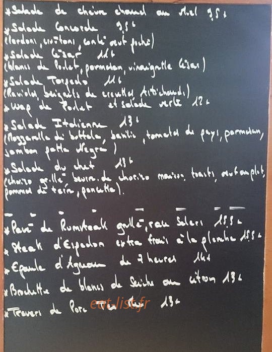 Le Concorde — carte page 1