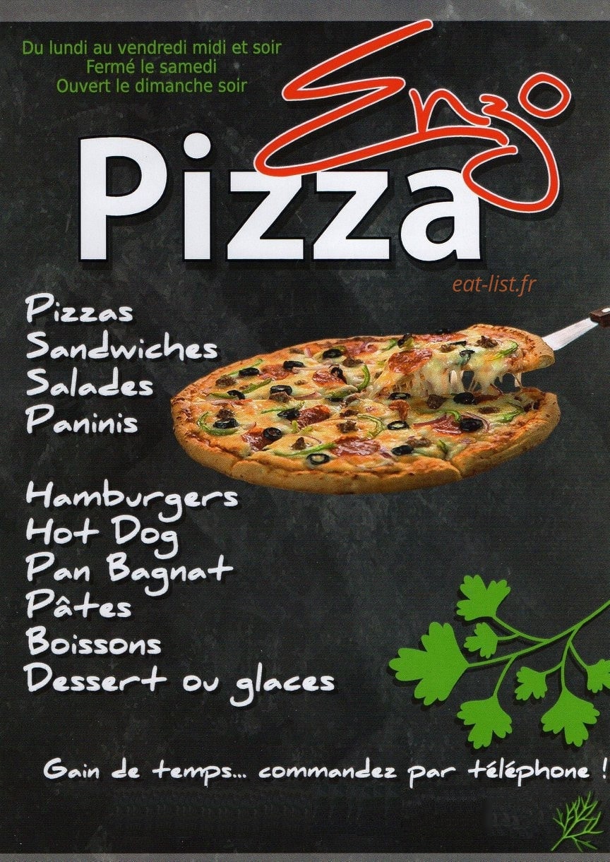 Pizza Enzo — carte page 1