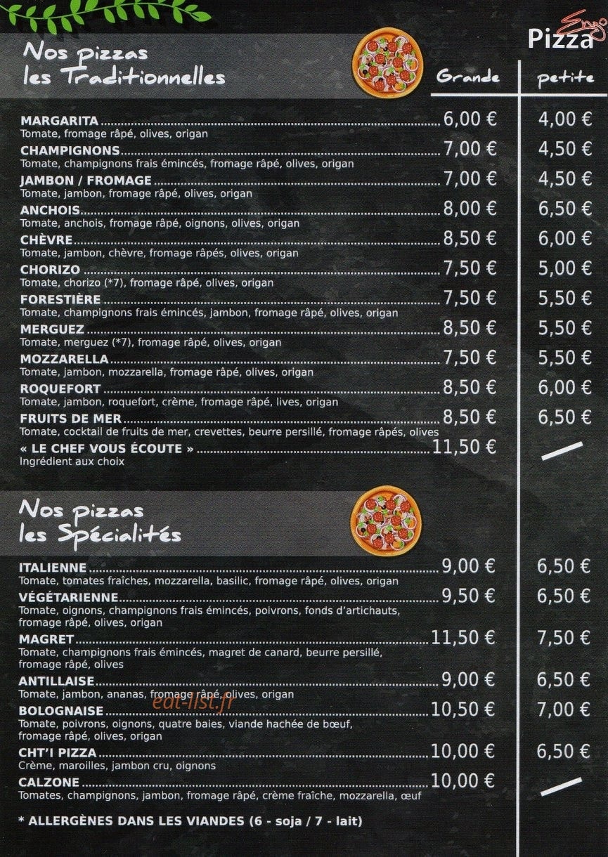Pizza Enzo — carte page 3