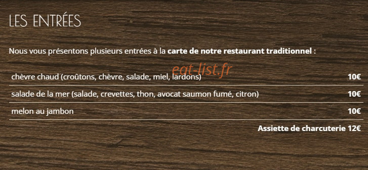 A La Belle Etoile — carte page 2