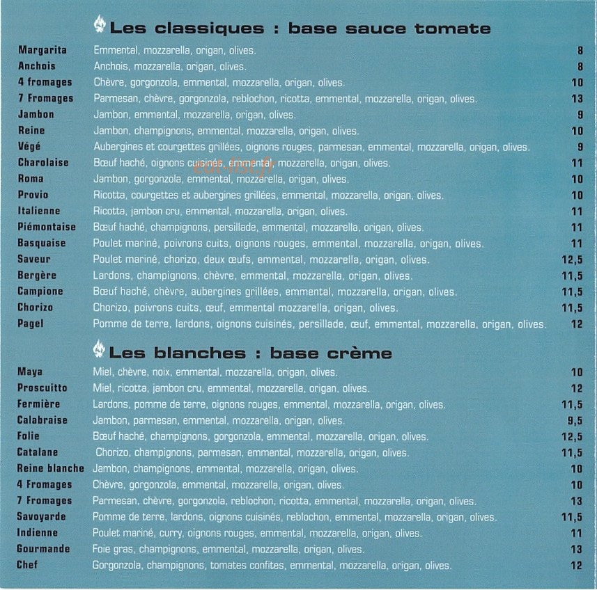 Delicha — carte page 2