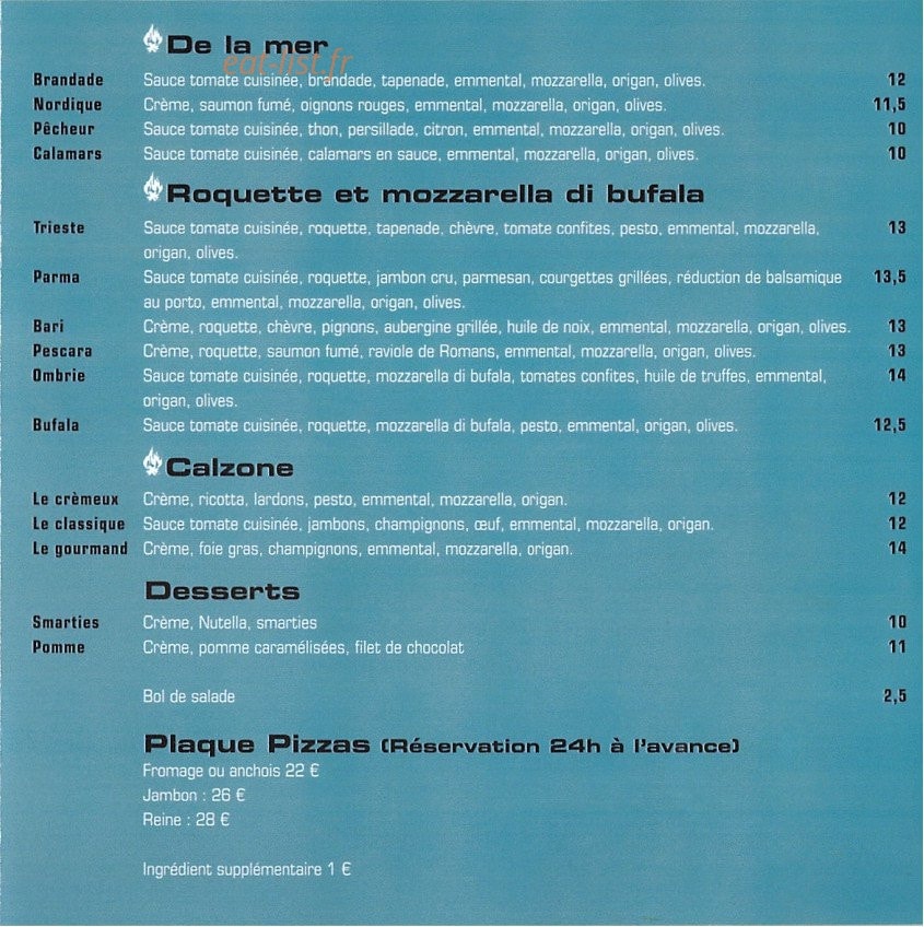 Delicha — carte page 3