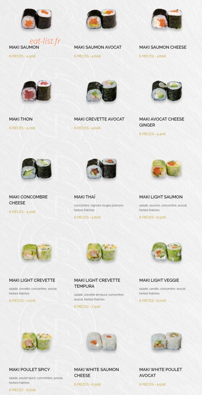 Kaly Sushi — carte page 11