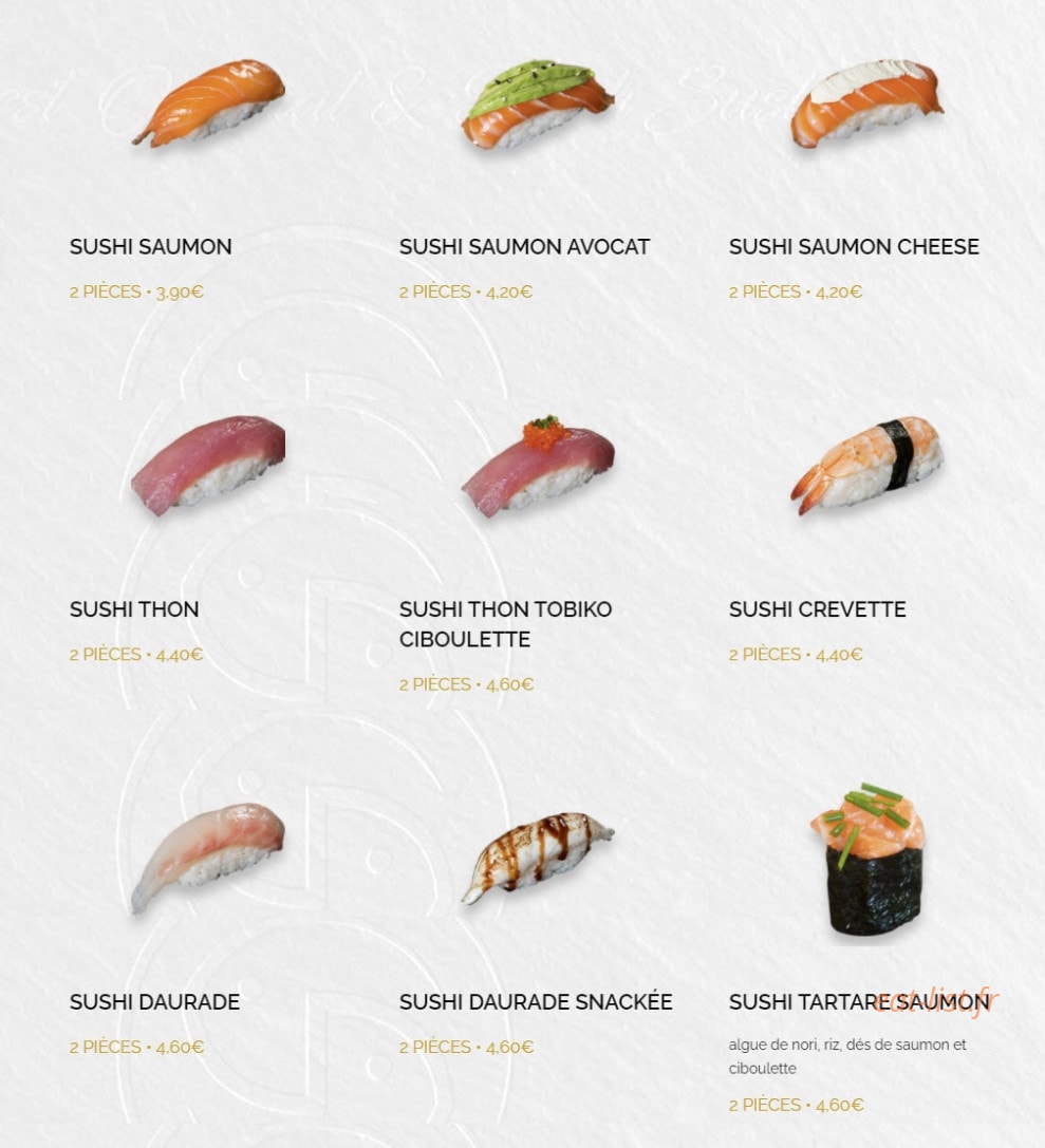 Kaly Sushi — carte page 10