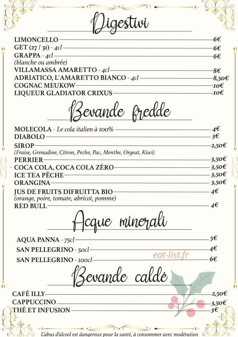 La Fontaine Dei Sapori — carte page 11