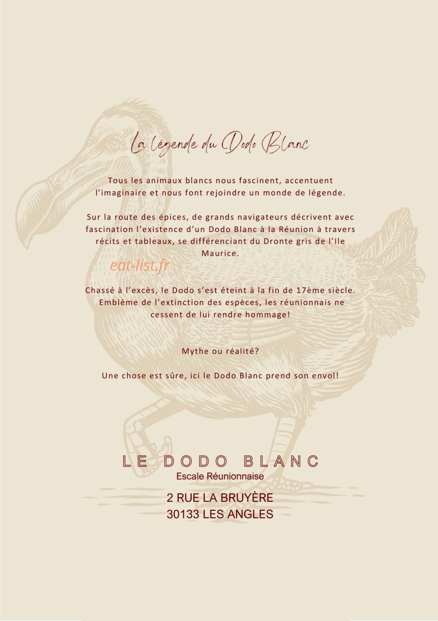 Le Dodo Blanc Avignon — carte page 6