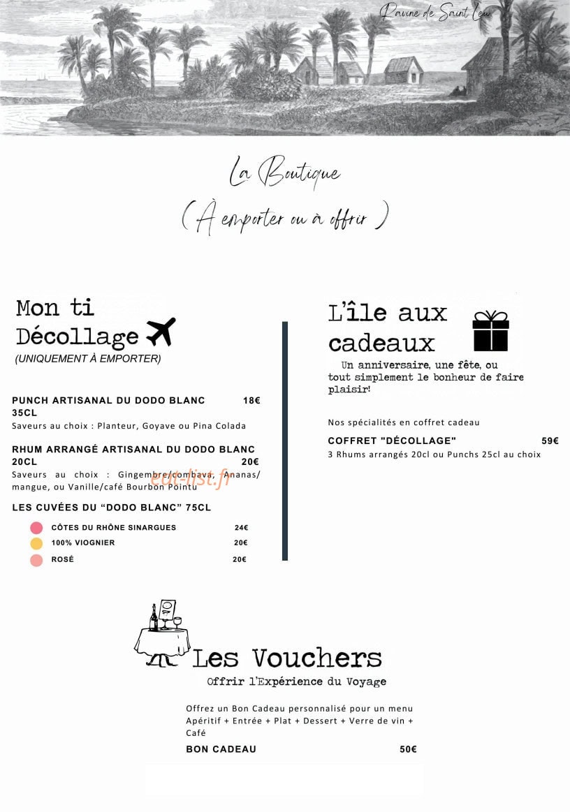 Le Dodo Blanc Avignon — carte page 3