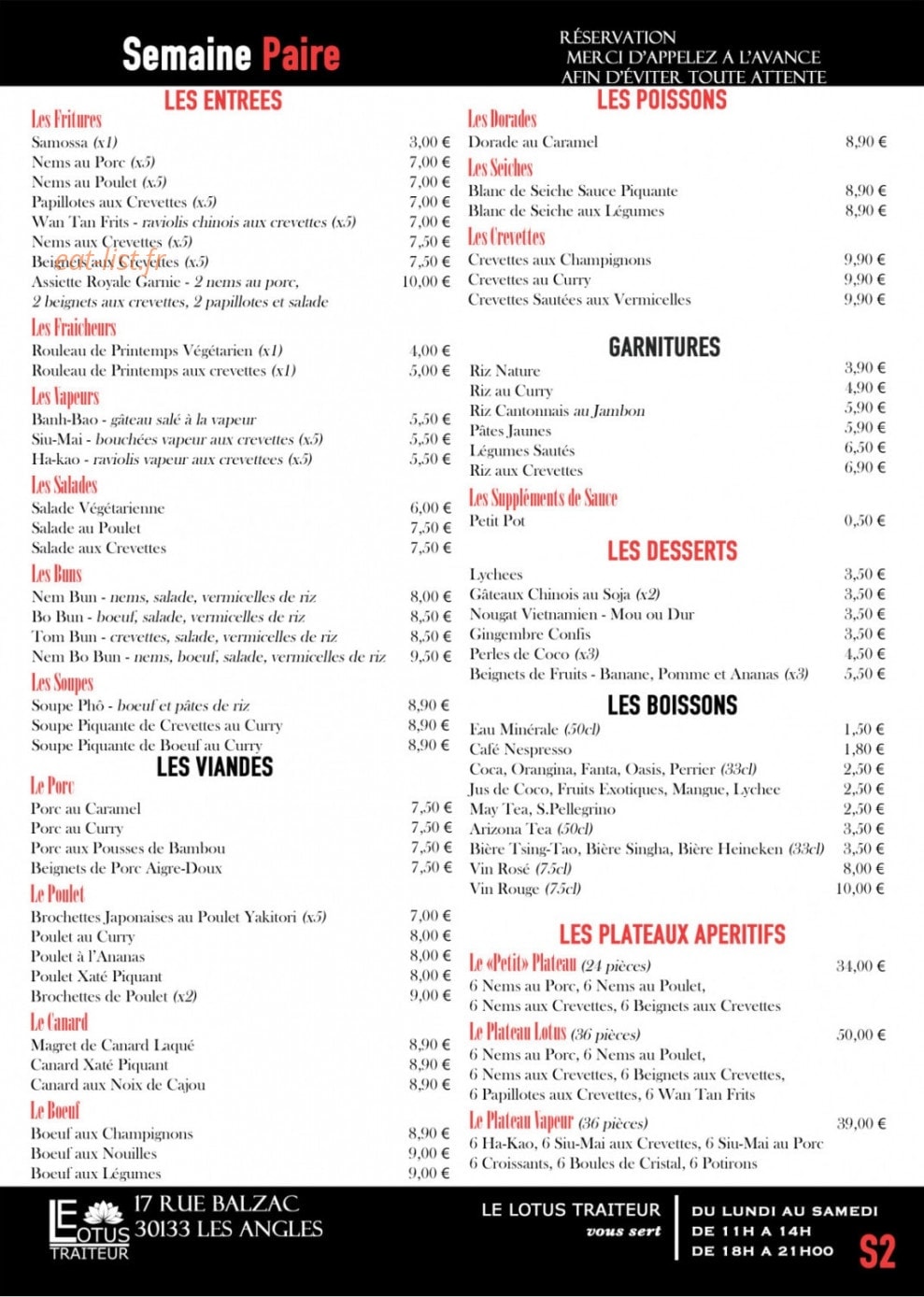 Le Lotus — carte page 2
