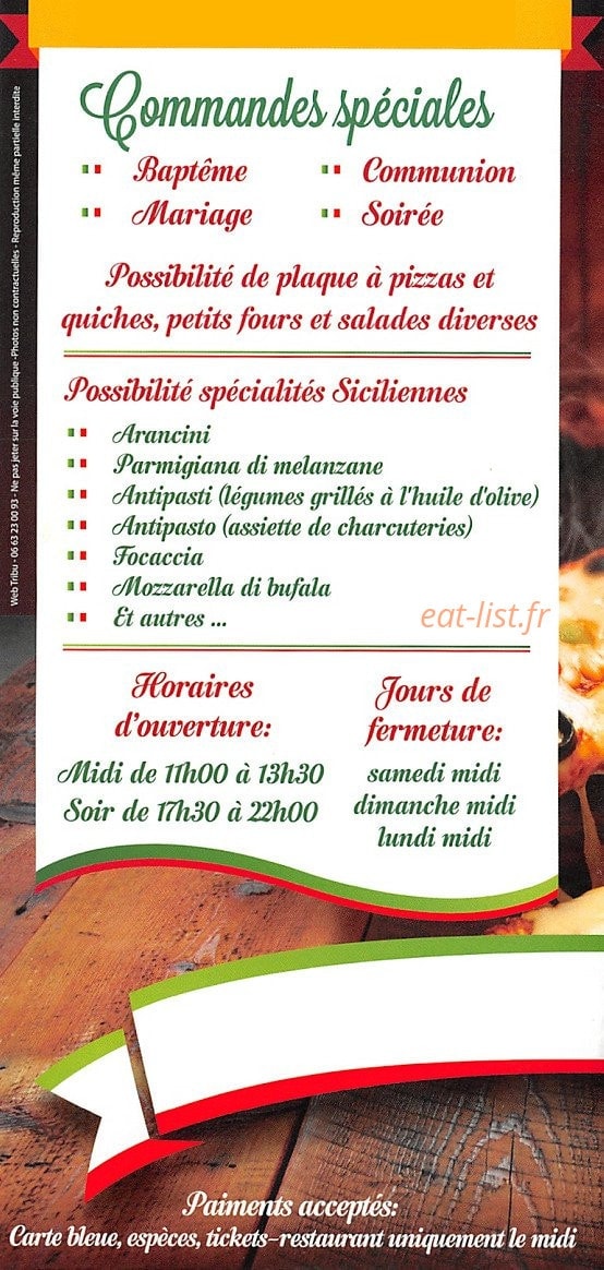 Le Sicilien — carte page 6