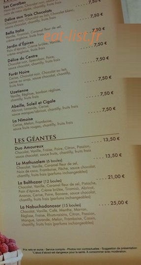 Brasserie Le Centre — carte page 5