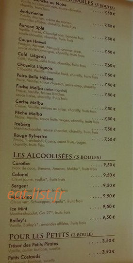 Brasserie Le Centre — carte page 4