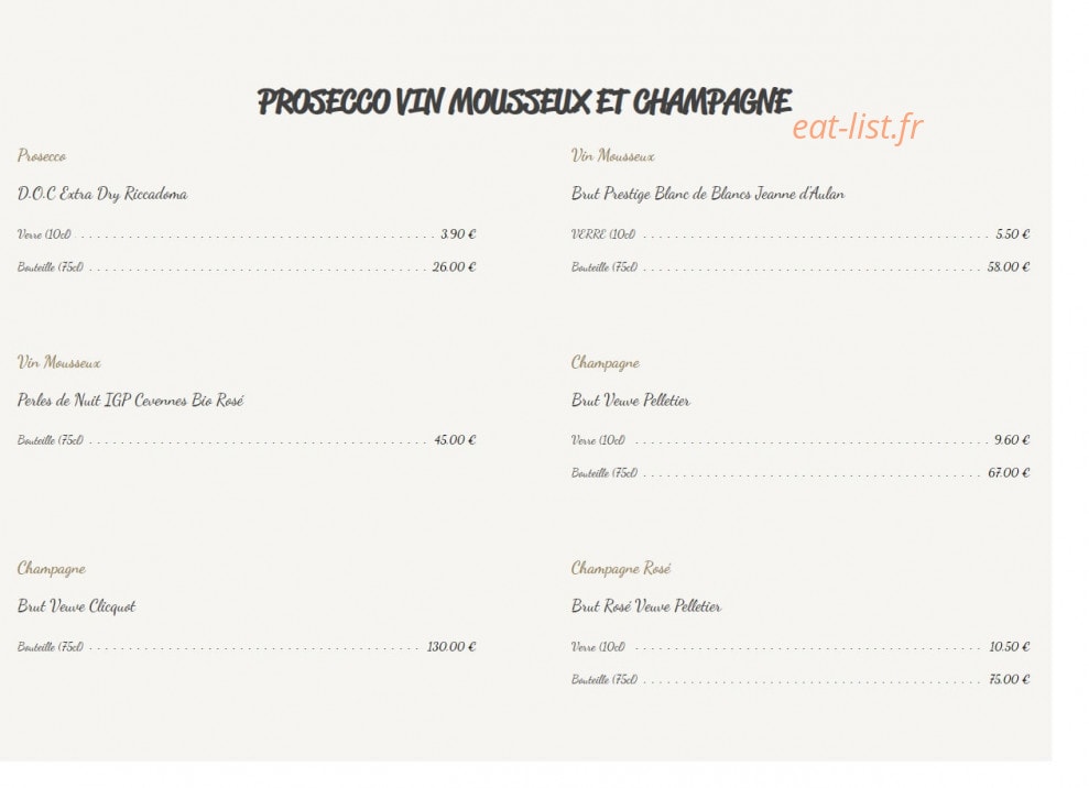 Cave Bourbon — carte page 6