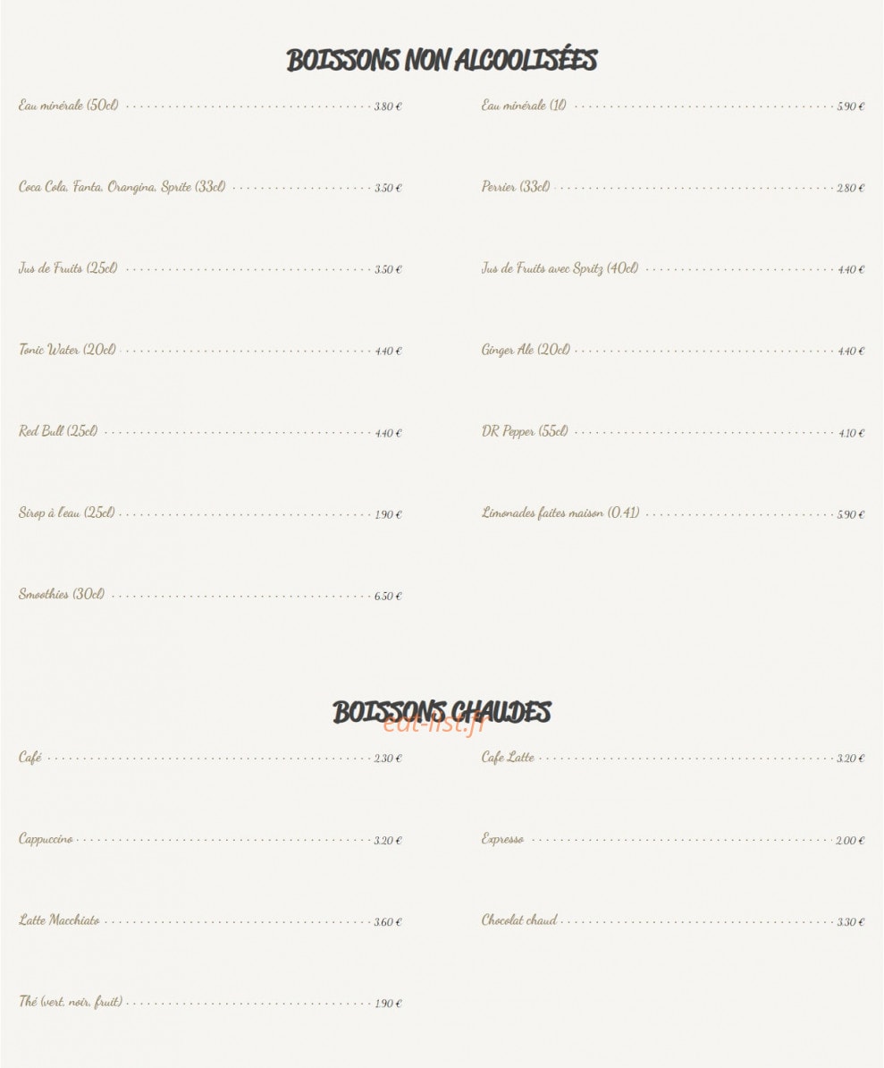 Cave Bourbon — carte page 3