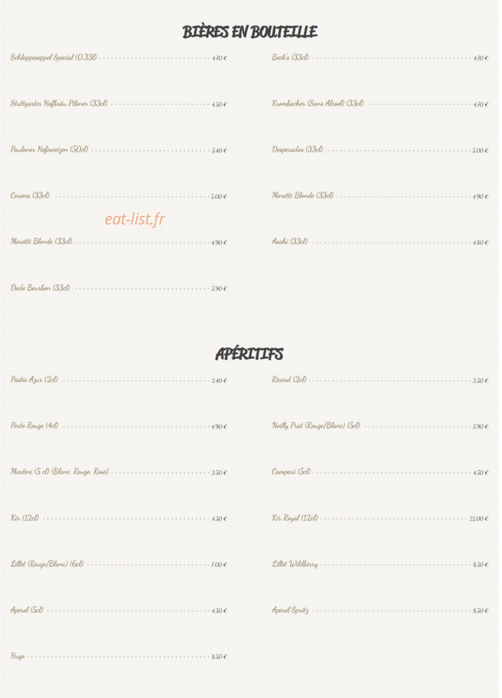Cave Bourbon — carte page 4