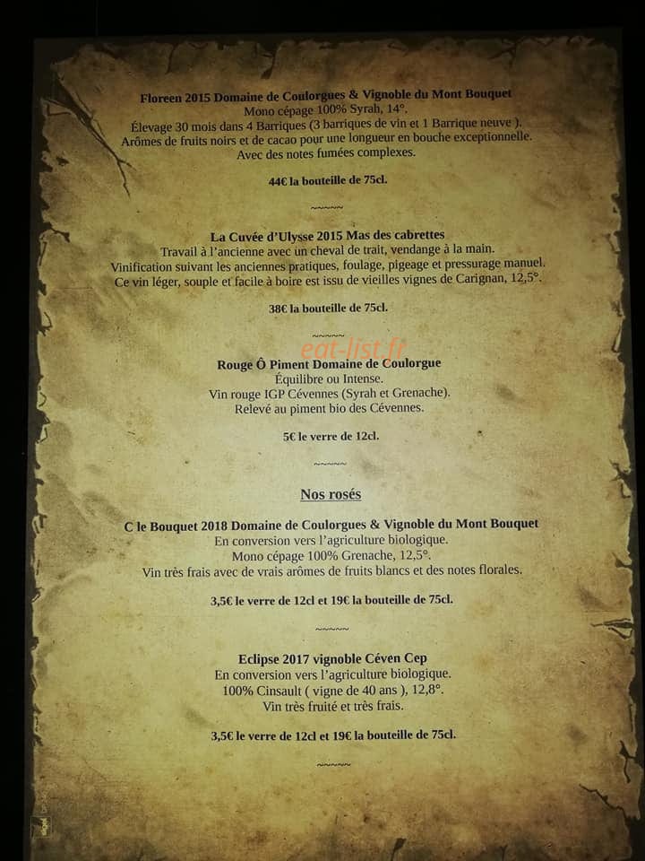La Taverne — carte page 5
