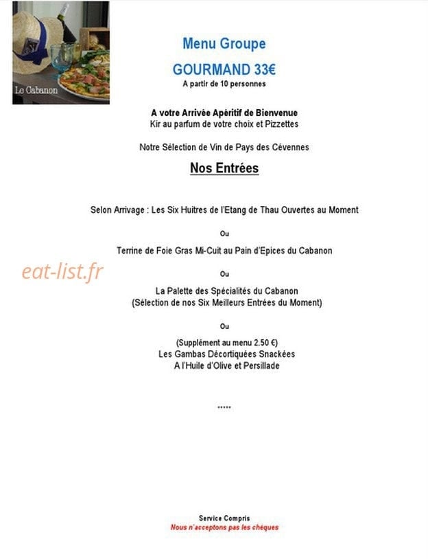 Le Cabanon — carte page 3