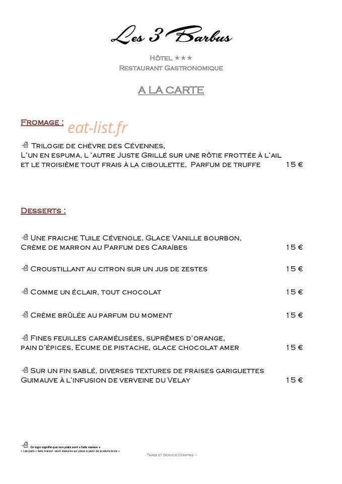 Les 3 Barbus — carte page 6