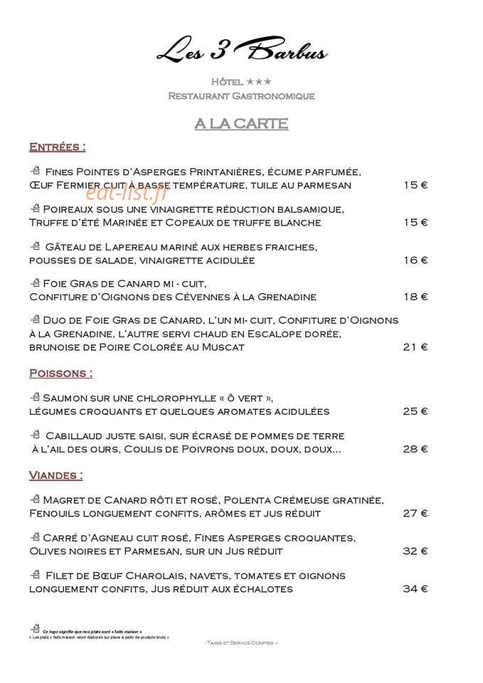 Les 3 Barbus — carte page 7