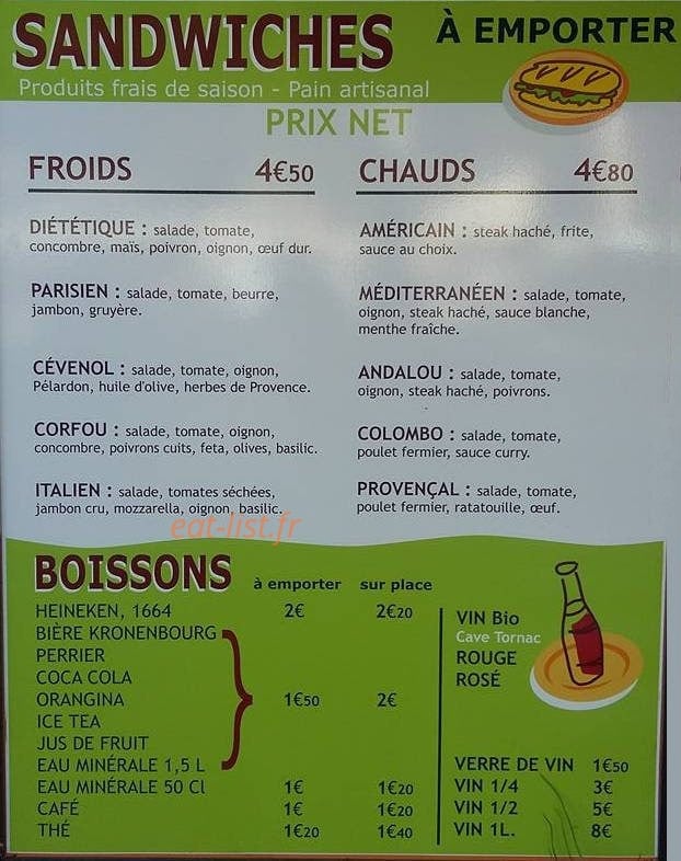 Tranquilo — carte page 1