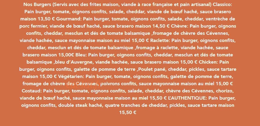 El Brasero — carte page 4