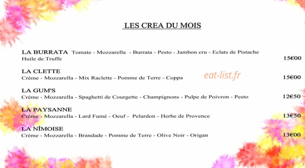 La Roulotte — carte page 1