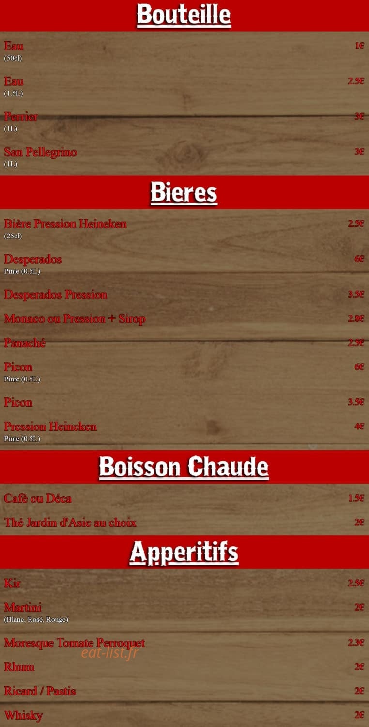 Le Bayou — carte page 7