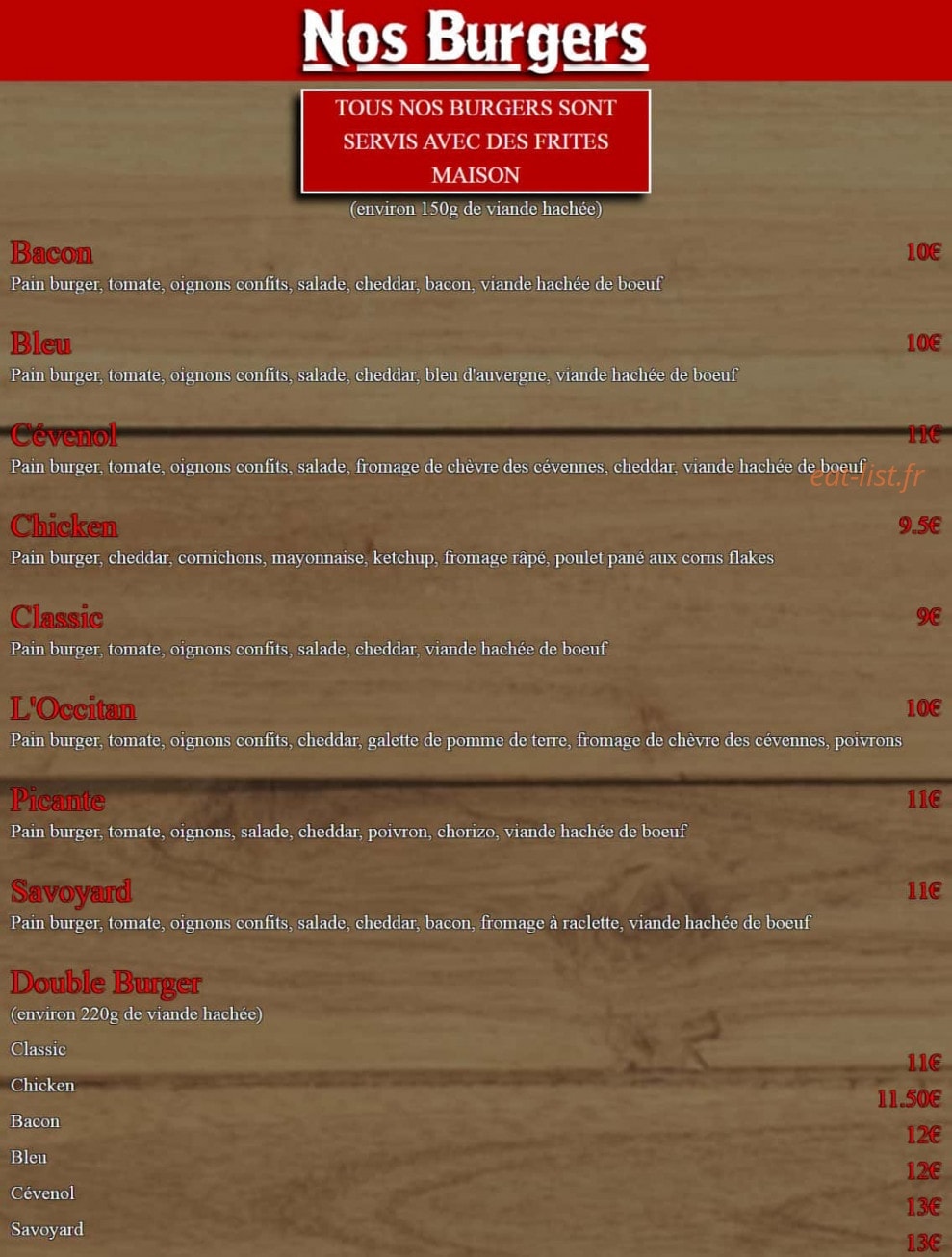 Le Bayou — carte page 2