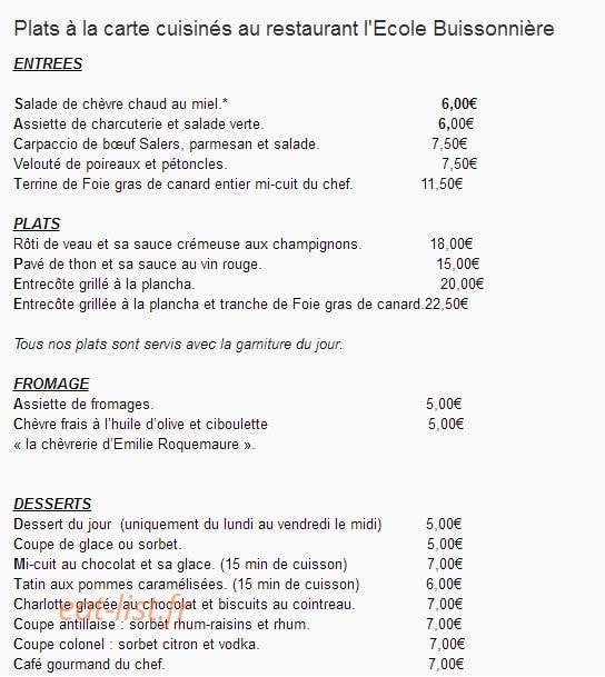 L'École Buissonnière — carte page 3