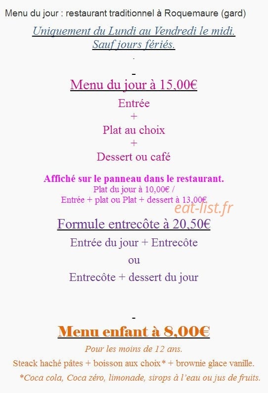 L'École Buissonnière — carte page 2