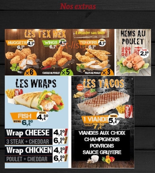 Pizz''burger — carte page 4