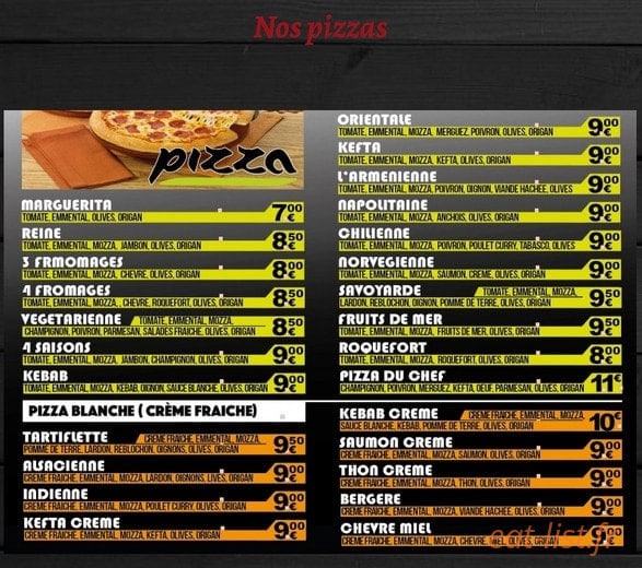 Pizz''burger — carte page 3