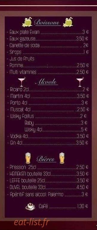 River Snack — carte page 2
