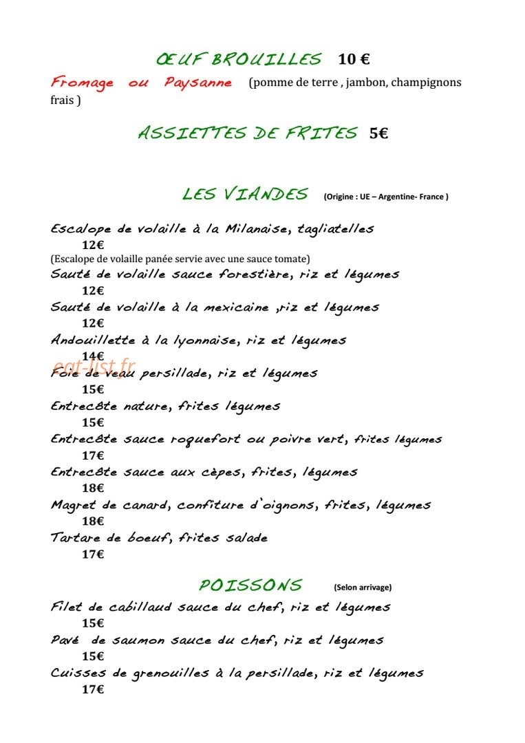 La detente — carte page 3