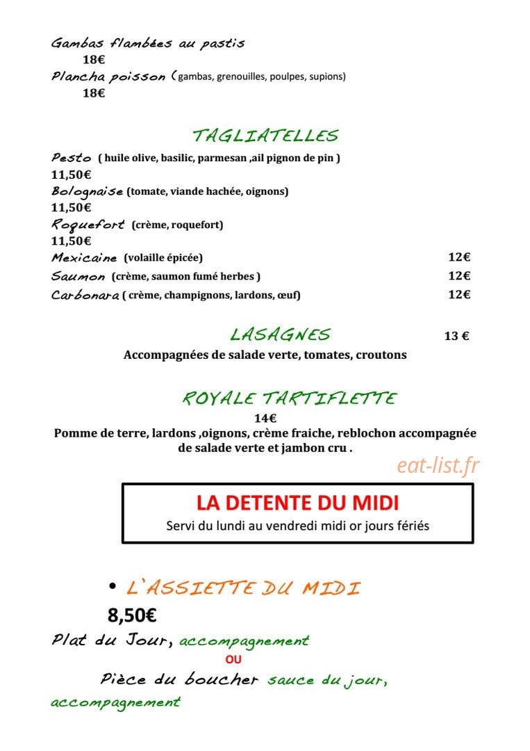 La detente — carte page 4