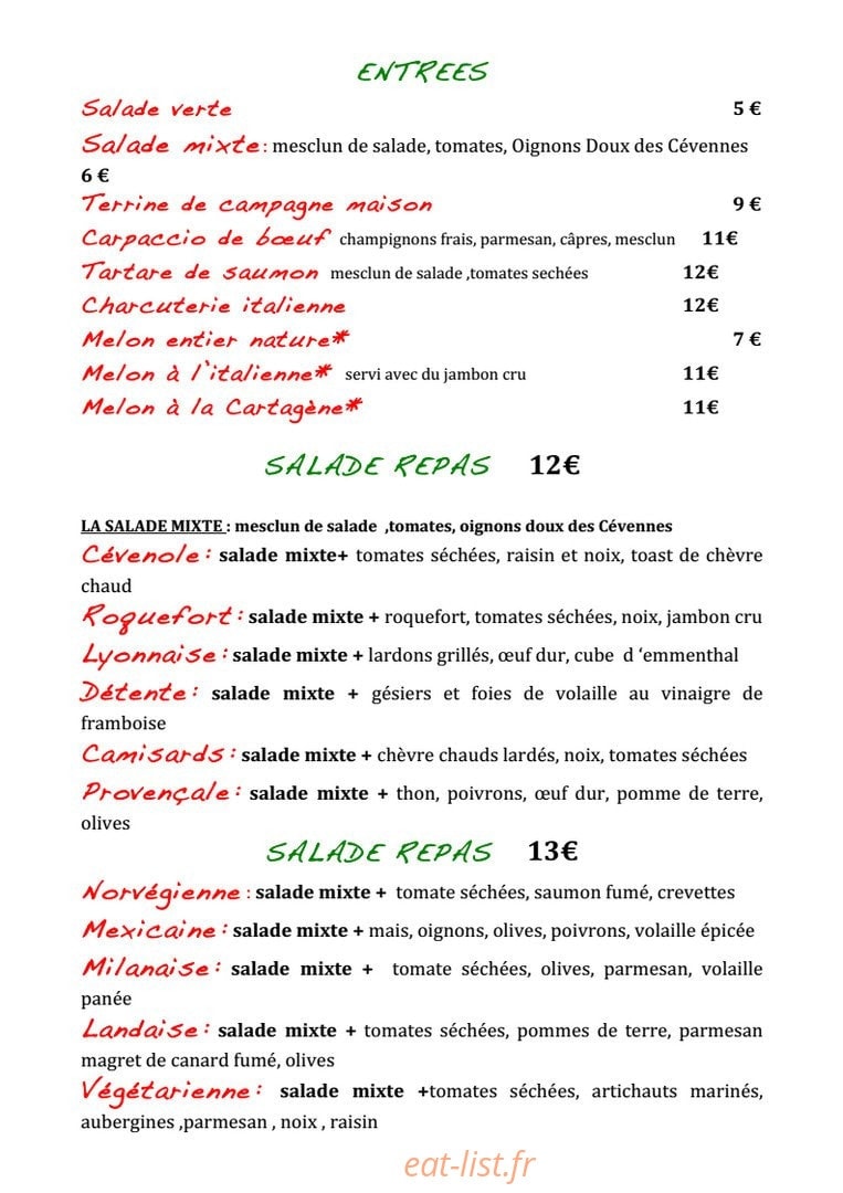 La detente — carte page 2