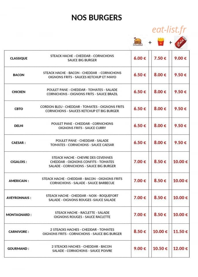 Le 10 Tacos — carte page 3