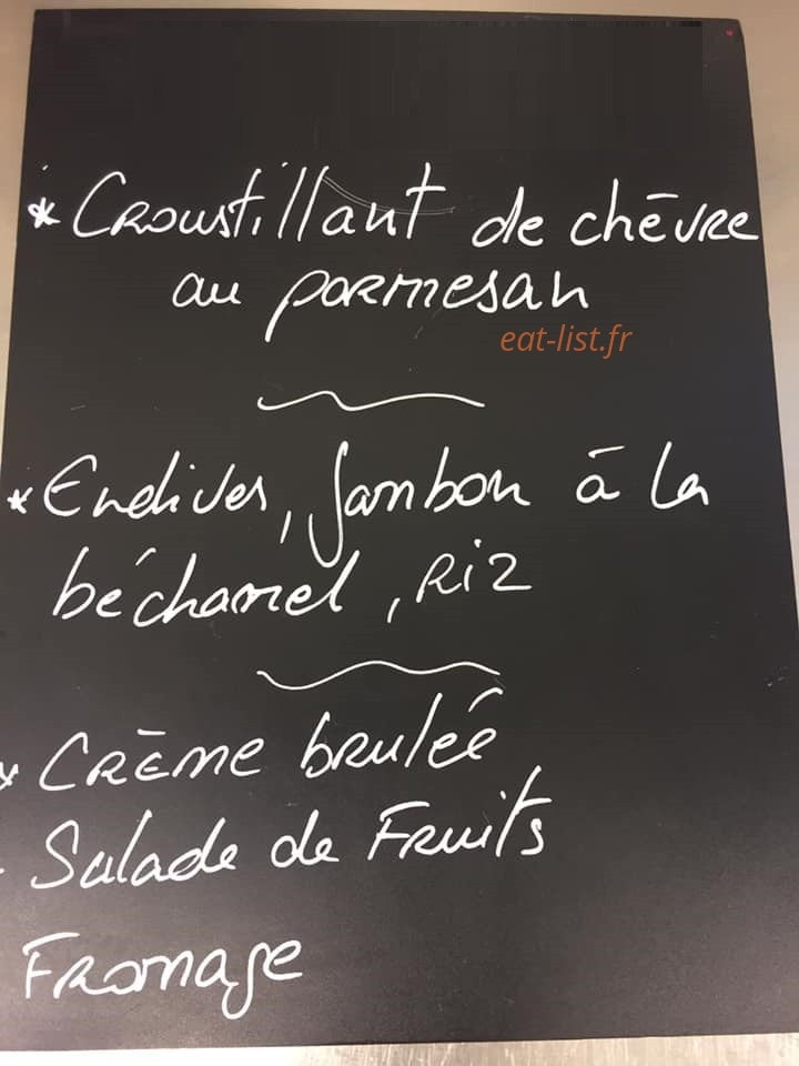 Carte et menu de Brasserie Persona Grata à Saint Genies de Malgoires — Exemple de menu
