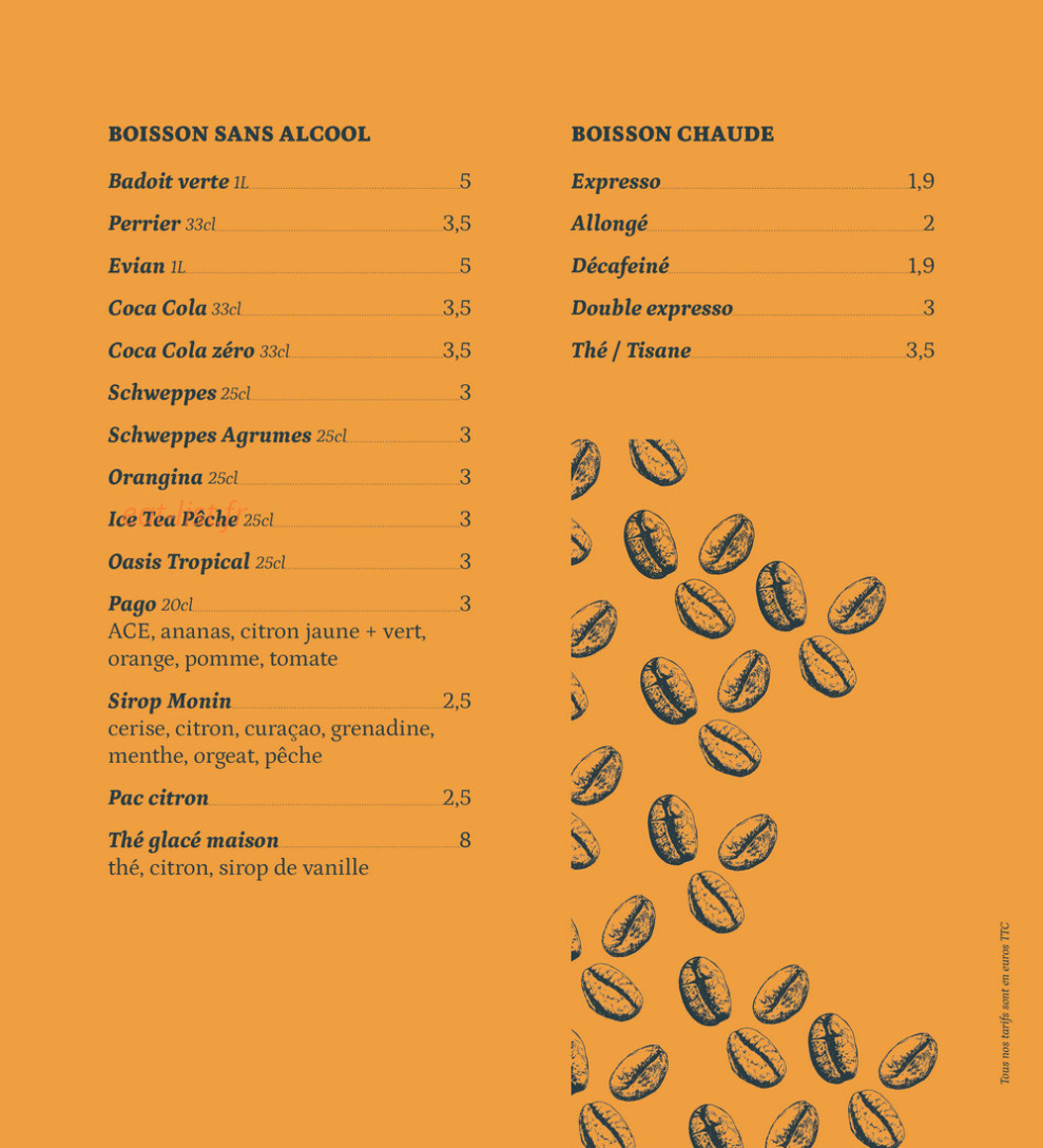 Chez Fernand — carte page 9