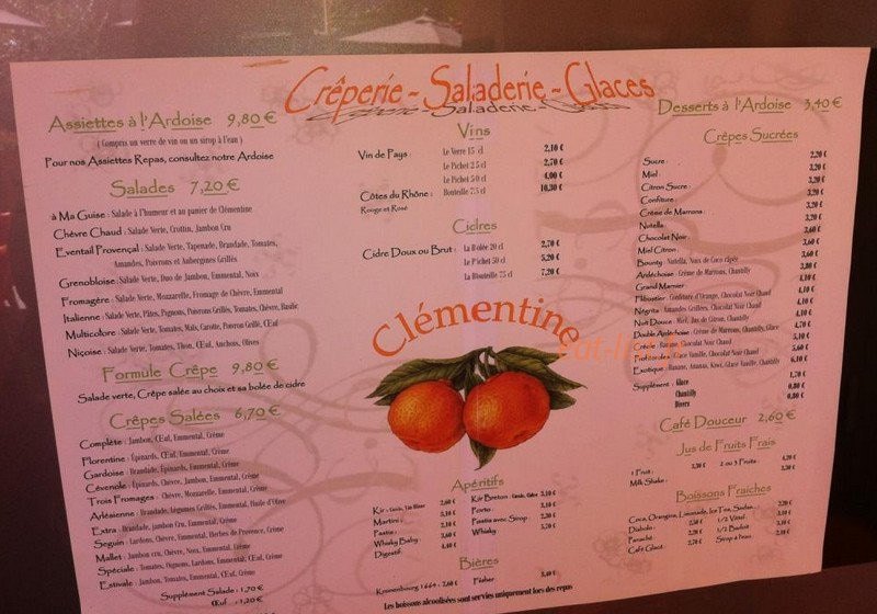 Clémentine — carte page 3
