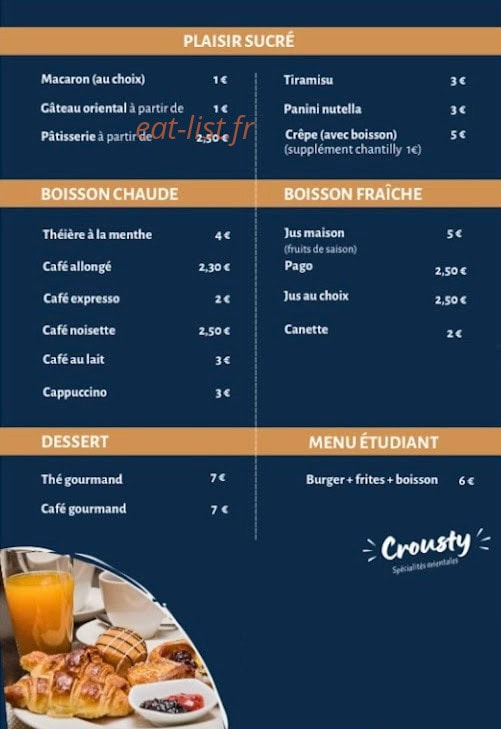 Crousty — carte page 4