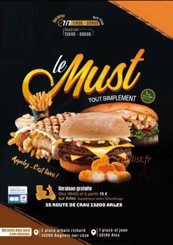 Le Must — carte page 1
