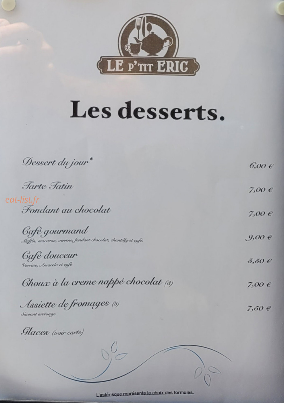 Le P’tit Eric — carte page 4