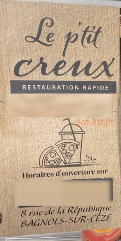Le petit creux 30 — carte page 1