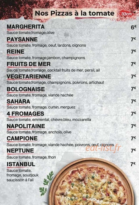 My Pizza — carte page 3
