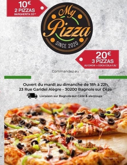 My Pizza — carte page 1