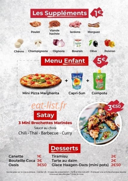 My Pizza — carte page 2