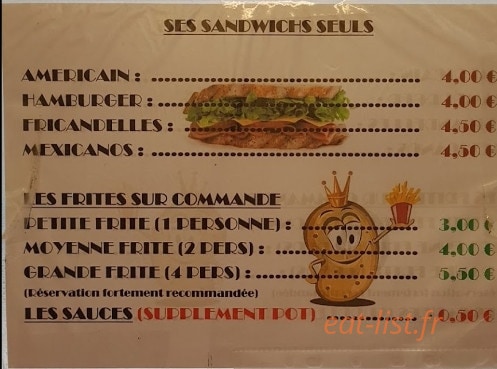 Pause frites — carte page 1