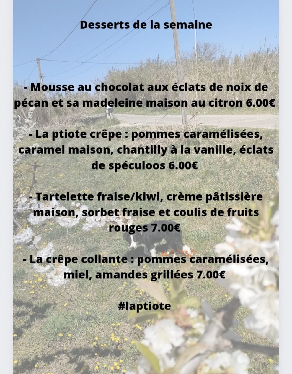 La p'tite Auberge — carte page 2