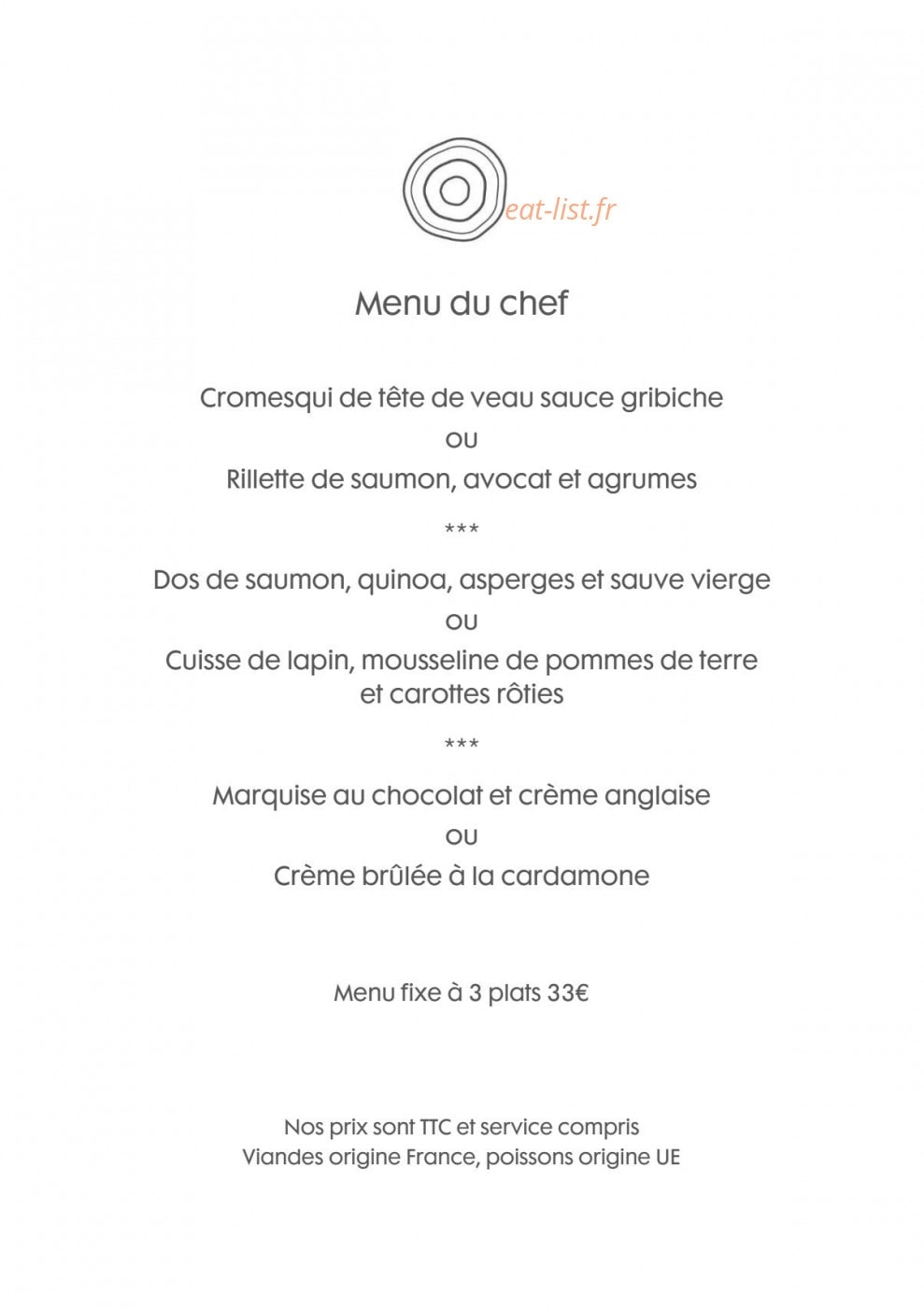 Bistro de Montcaud — carte page 4